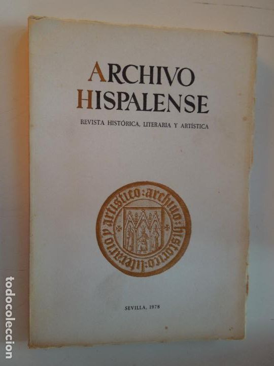 Livros em segunda m&atilde;o: ARCHIVO HISPALENSE REVISTA N&ordm; 188- A&Ntilde;O 1978 - VER SUMARIO