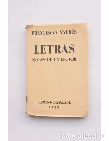 Libros: Letras. Notas de un lector - VALD&Eacute;S, Francisco - Foto 1