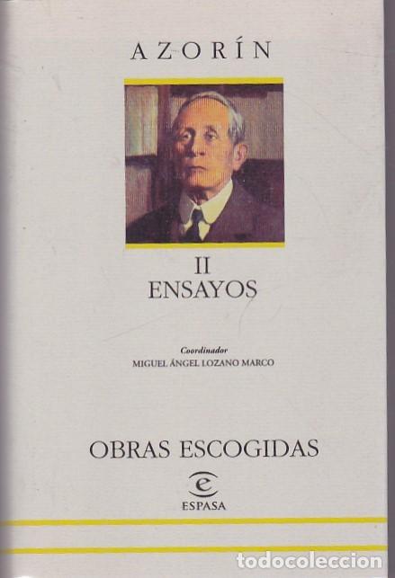 Libros: Obras escogidas .Tomo II ,Ensayos - AZORIN - Foto 1