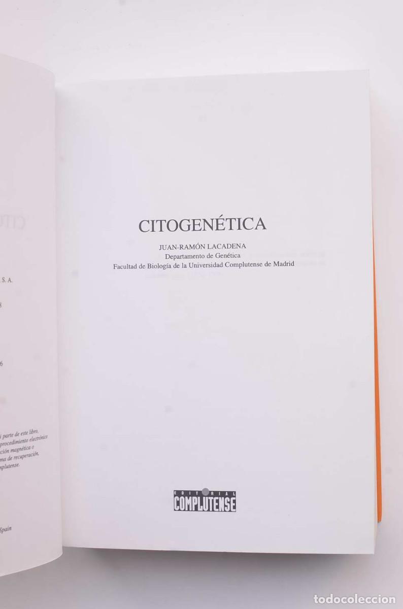 Libros: Citogen&eacute;tica - LACEDENA, Juan Ram&oacute;n - Foto 2