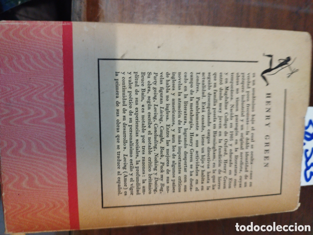 Libros: AMOR. 1&ordf; Edici&oacute;n - GREEN,Henry - Foto 3