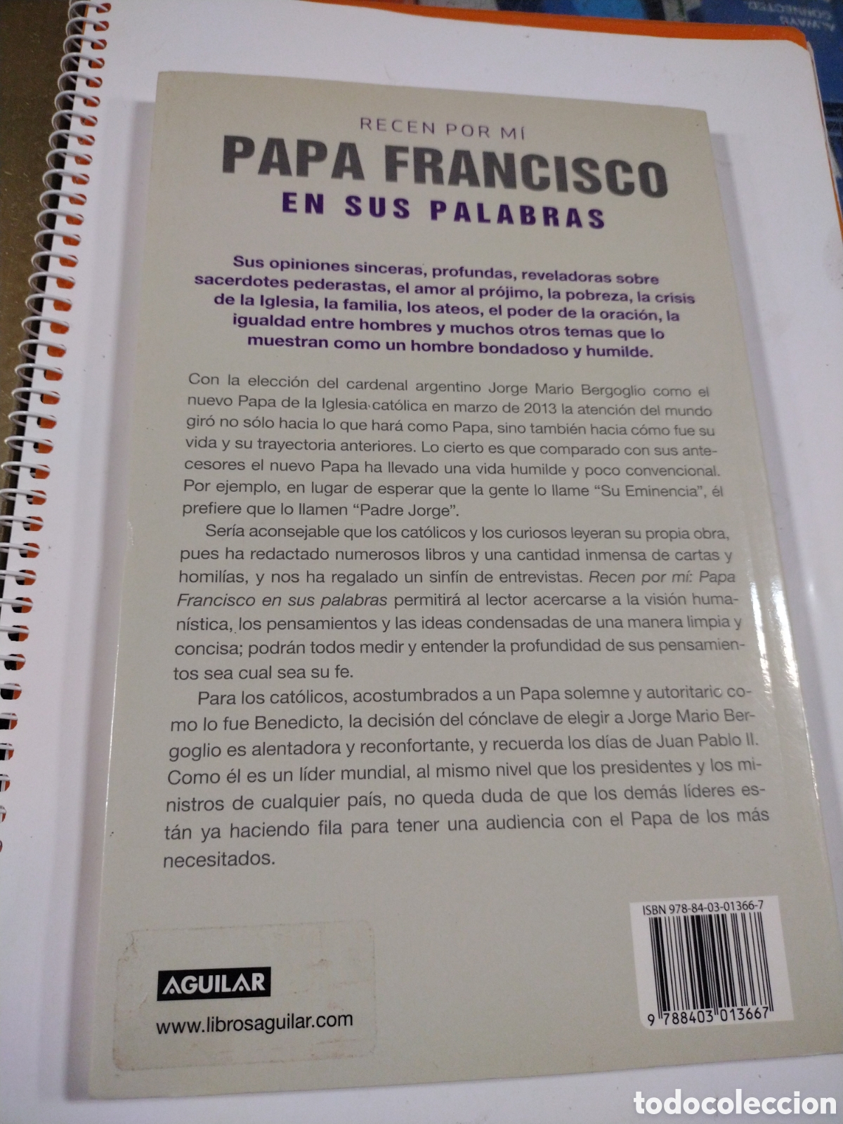 Libros: Papa Francisco. En sus palabras. CL - Foto 2