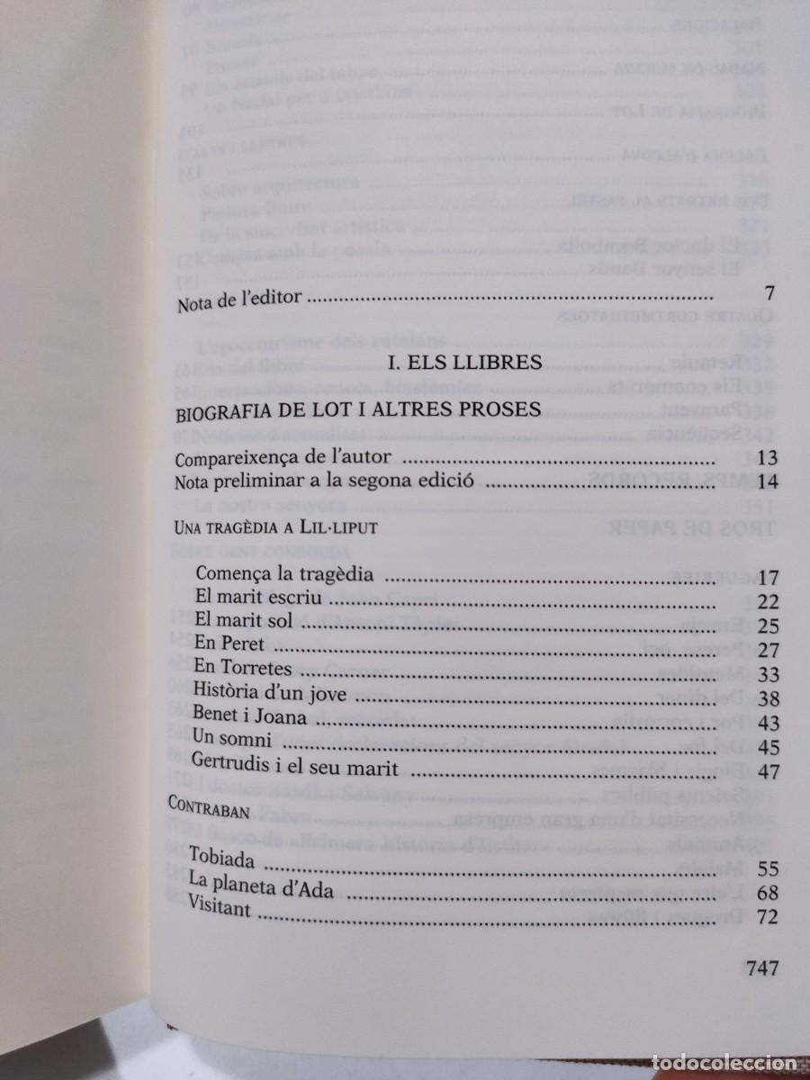 Libros: JOAN OLIVER - OBRA EN PROSA 4 - EDITORIAL PROA - Foto 9