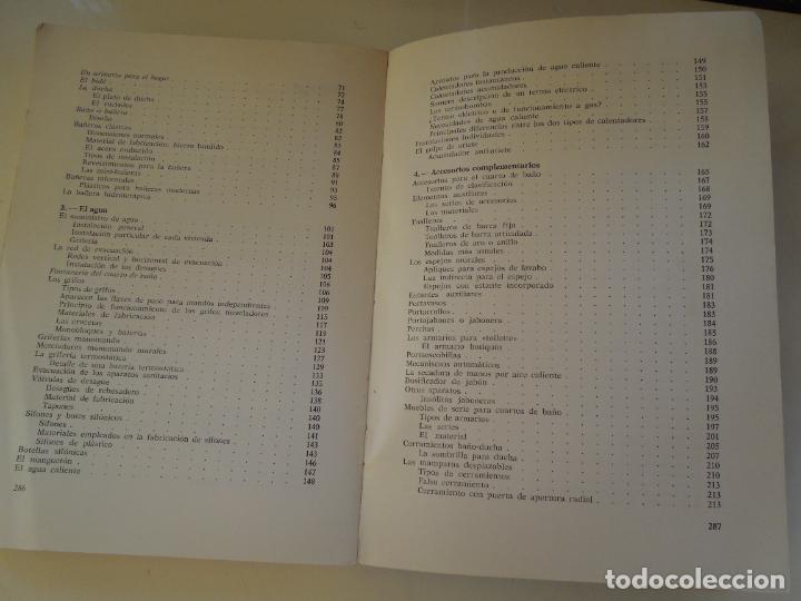 Libros: PROYECTOS E INSTALACI&Oacute;N DE CUARTOS DE BA&Ntilde;OS - JUAN DE CUSA - EDICIONES CEAC 1982. - Foto 4