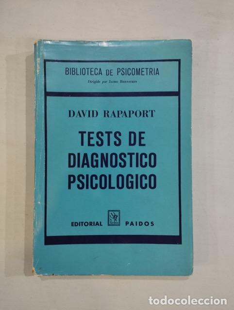 Libros: David Rapaport - Tests de diagn&oacute;stico psicol&oacute;gico - Foto 1