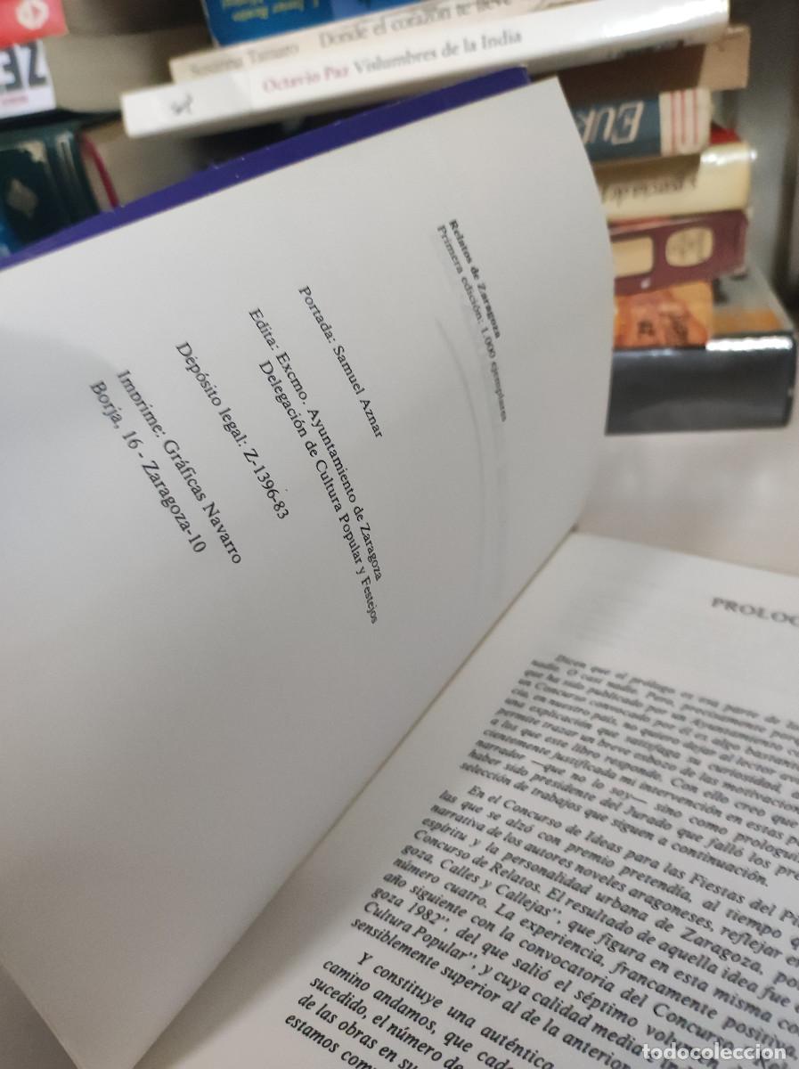 Libros: RELATOS DE ZARAGOZA 1983 - Foto 3