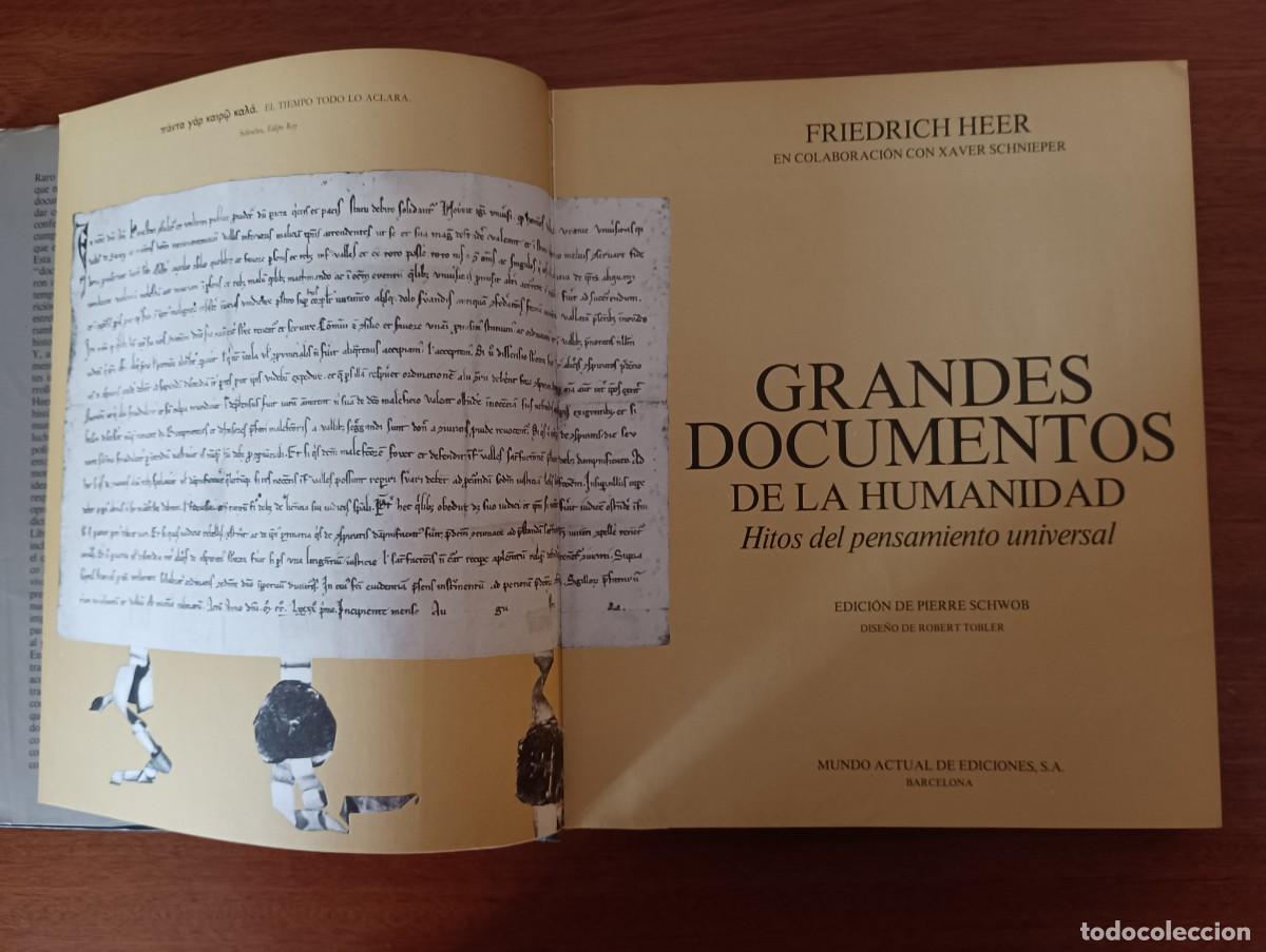Libros: GRANDES DOCUMENTOS DE LA HUMANIDAD - HITOS DEL PENSAMIENTO UNIVERSAL - Foto 3