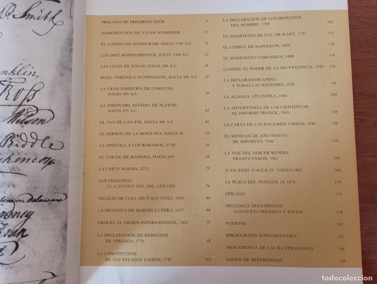 Libros: GRANDES DOCUMENTOS DE LA HUMANIDAD - HITOS DEL PENSAMIENTO UNIVERSAL - Foto 5