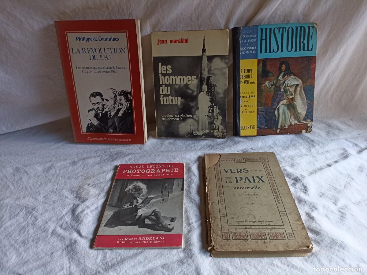 Libros: Lote 5 viejos libros en franc&eacute;s - Foto 1
