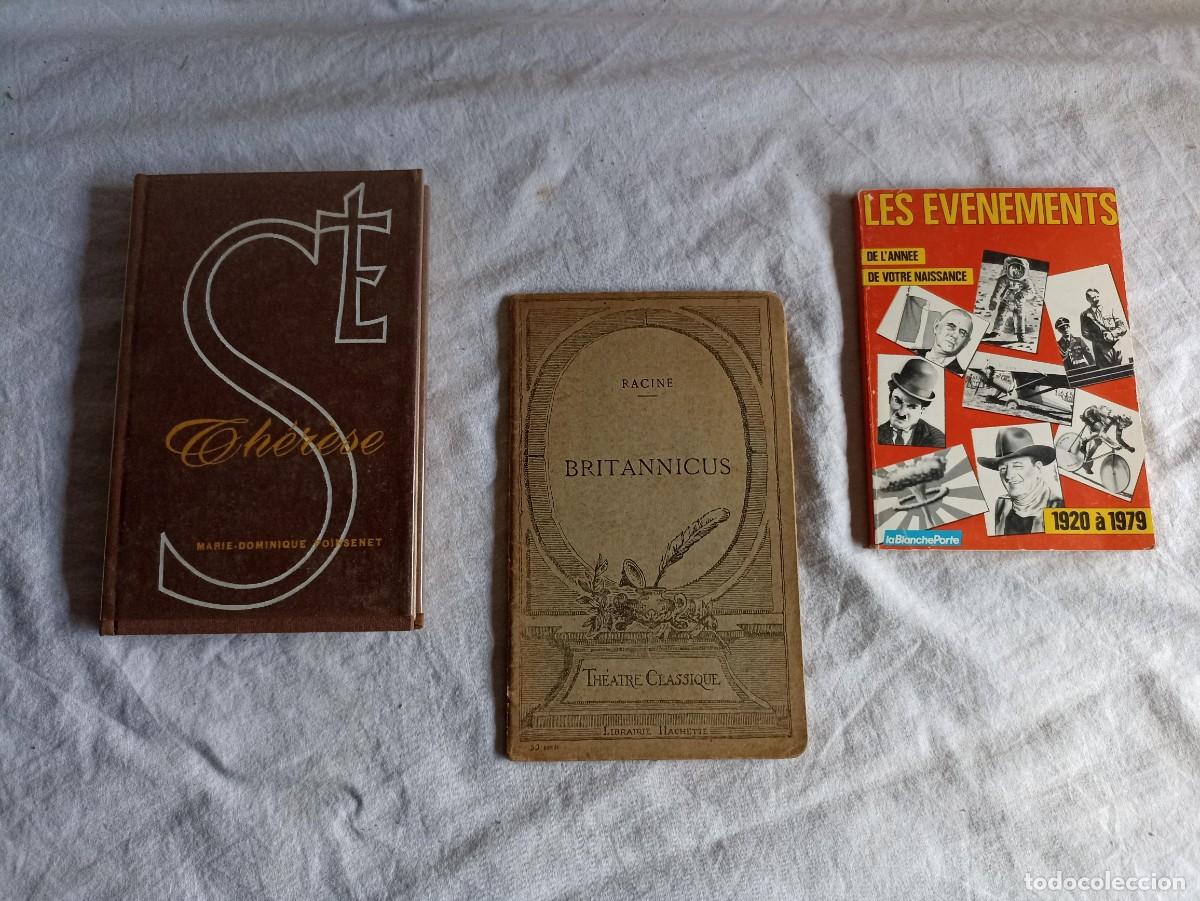Libros: Lote 3 viejos libros en franc&eacute;s - Foto 1