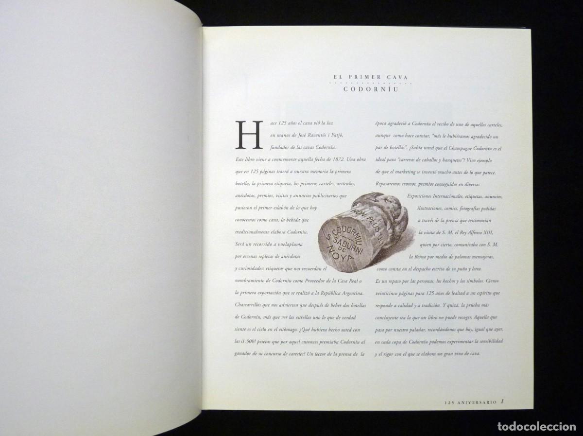 Libros: 125 ANIVERSARIO DEL CAVA CODORN&Iacute;U 1872-1997 - Foto 4