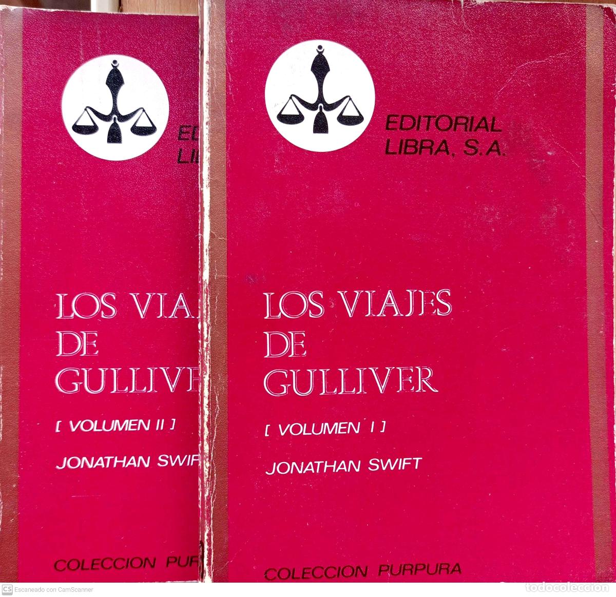 Libros: Los viajes de Gulliver (Volumen I y II) - Swift, Jonathan - Foto 1