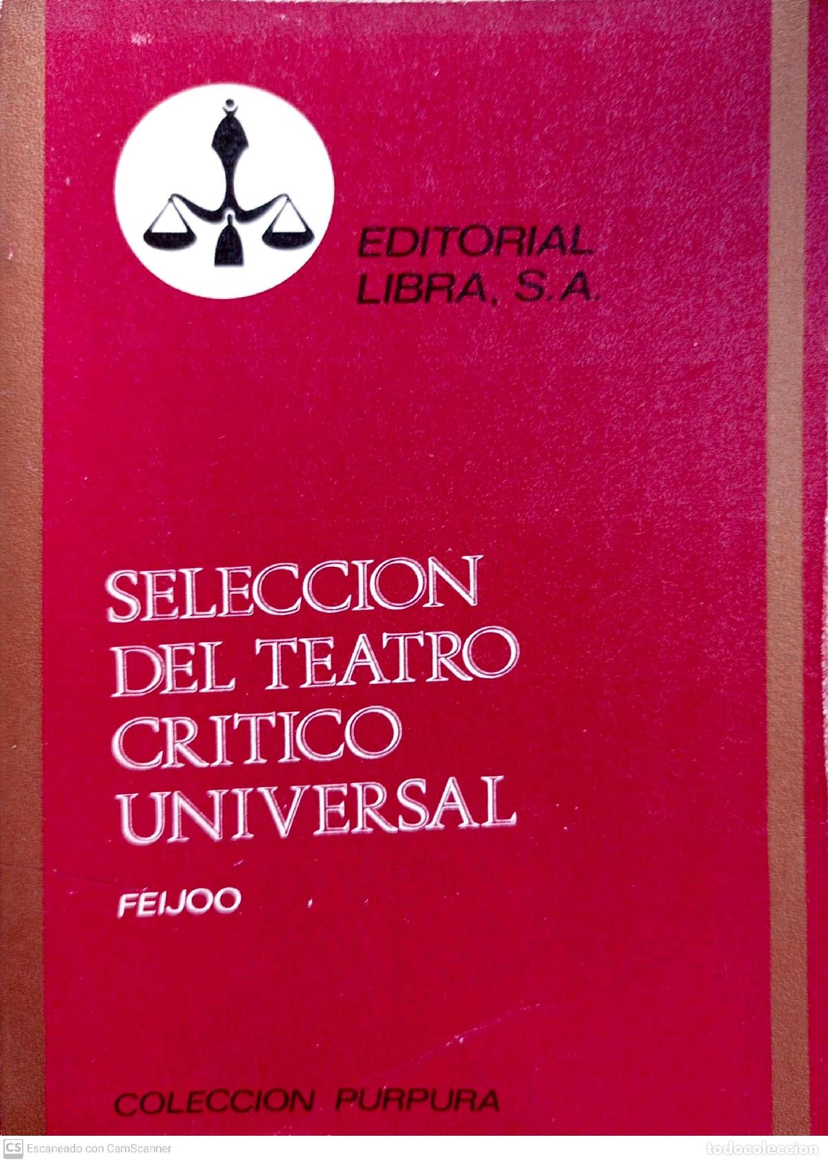 Libros: Selecci&oacute;n del teatro cr&iacute;tico universal - Feijoo - Foto 1