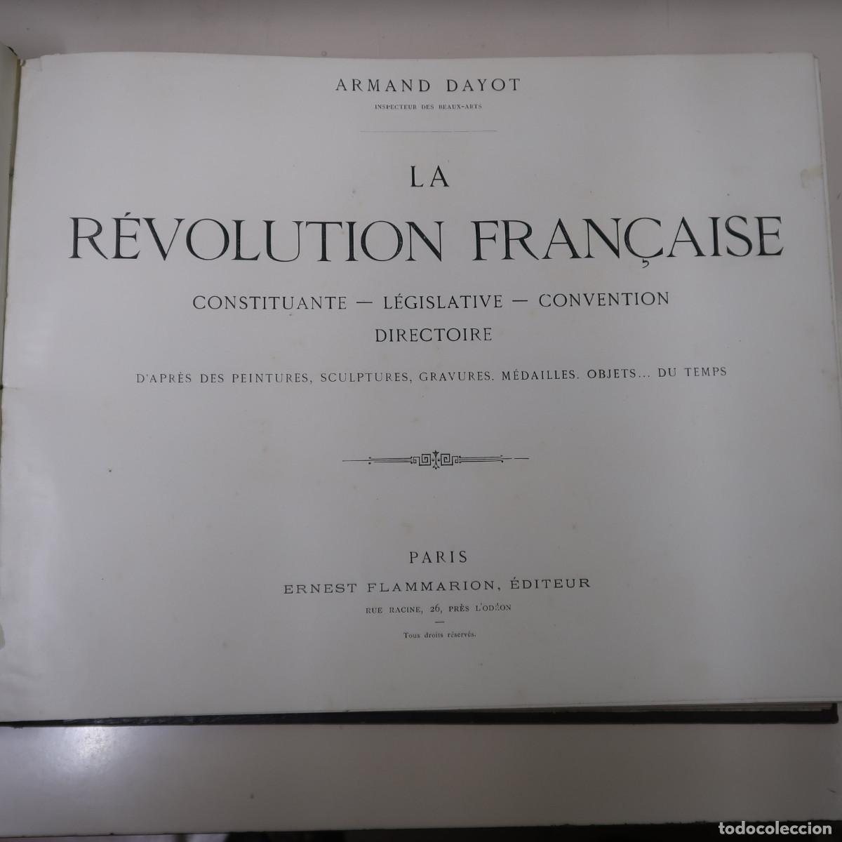 Libros: LA REVOLUTION FRAN&Ccedil;AISE - DAYOT, ARMAND - Foto 1