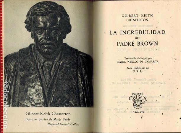 Libros: LA INCREDULIDAD DEL PADRE BROWN - Foto 1