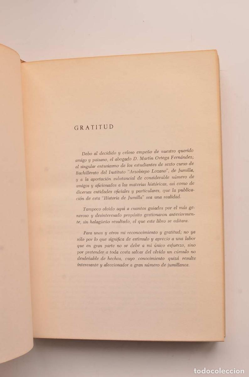 Libros: Historia de Jumilla - GUARDIOLA TOM&Aacute;S, Lorenzo - Foto 3