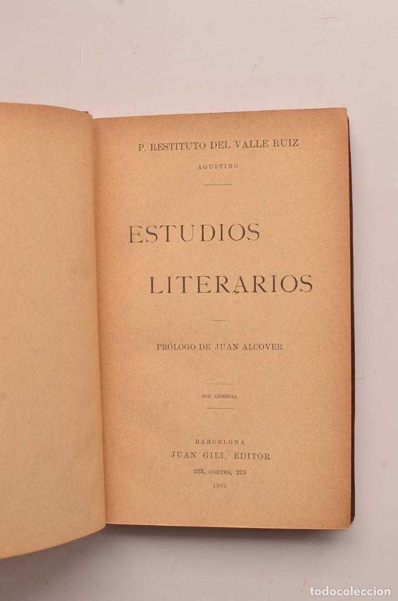 Libros: Estudios literarios - VALLE RUIZ, Restituto del - Foto 2