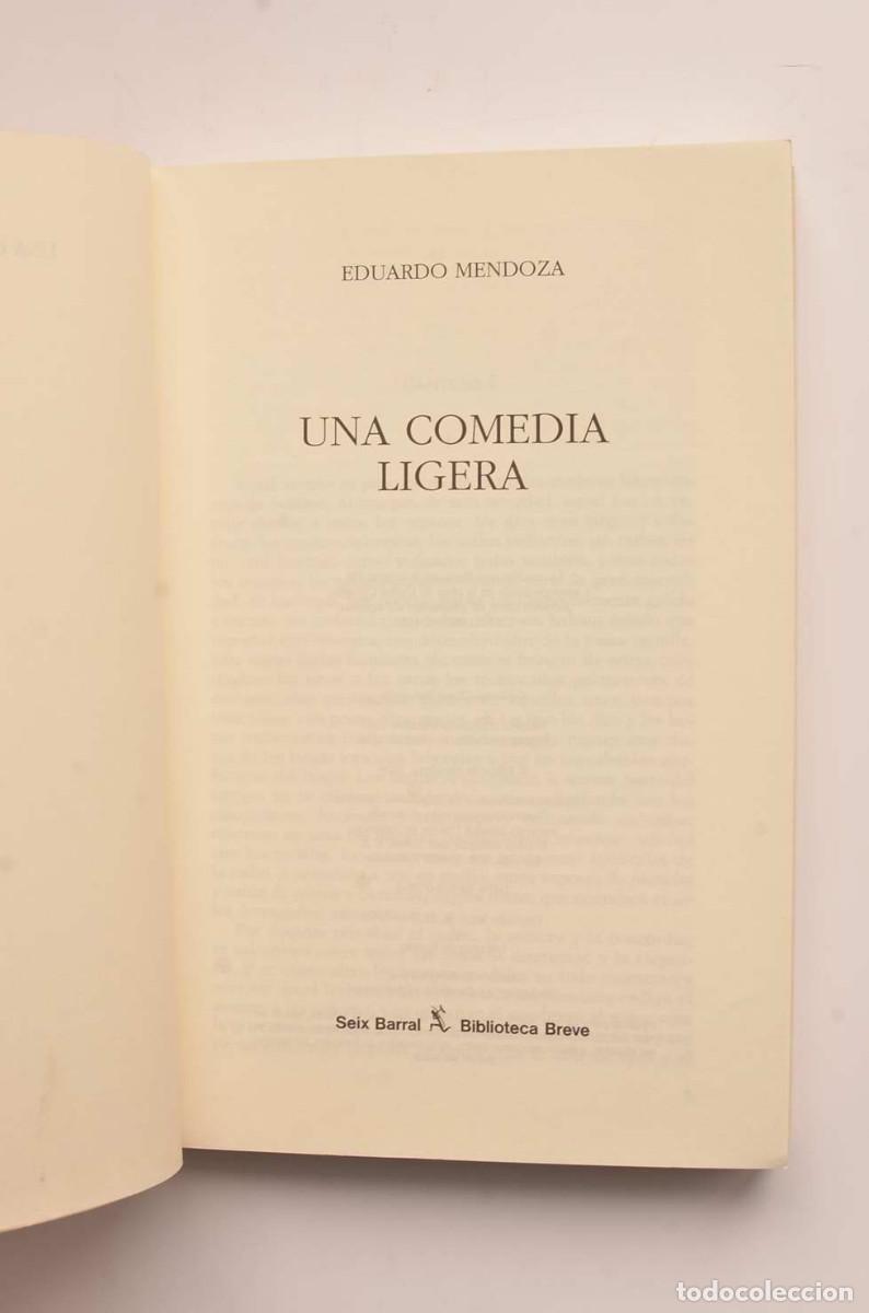 Libros: Una comedia ligera - MENDOZA, Eduardo - Foto 2