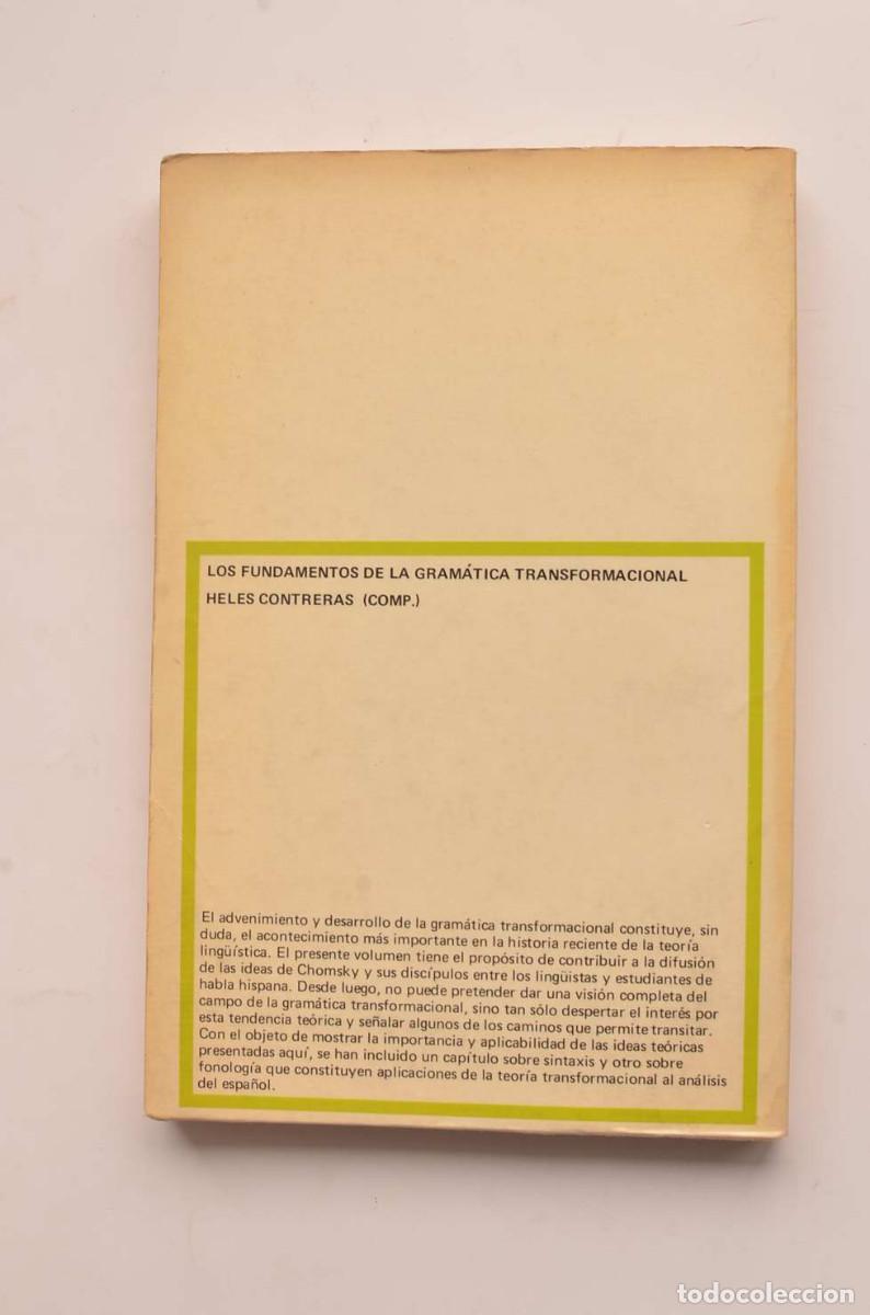 Libros: Los fundamentos de la gram&aacute;tica transformacional - CONTRERAS, Heles (Compilador) - Foto 5