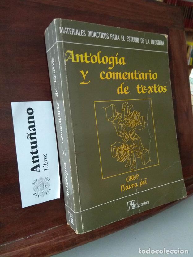 Libros: Antolog&iacute;a y comentario de textos - Foto 1
