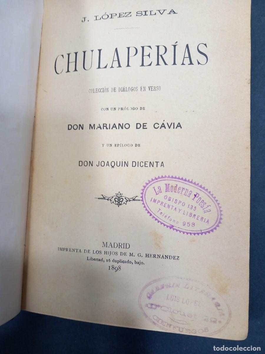 Libros: CHULAPERIAS 1908 MEDIA PIEL LOPEZ SILVA - Foto 3
