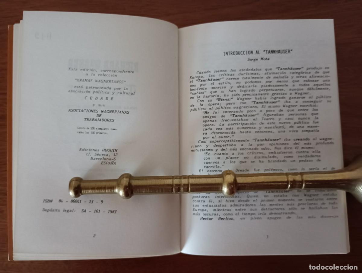 Libros: EL HOLANDES ERRANTE &ndash; RICHAR WAGNER Ediciones Huguin 1983 - Foto 5
