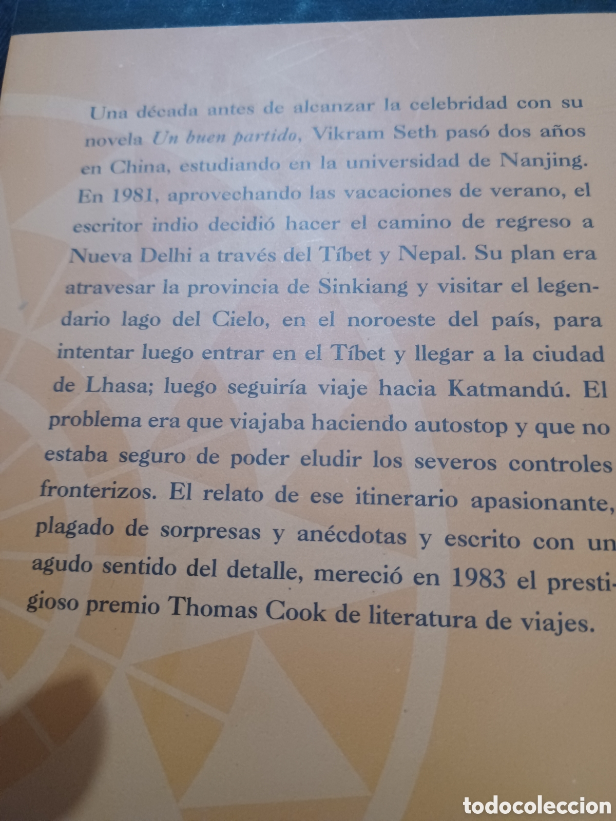 Libros: Barybook C14. Desde el lago del cielo Vikram Seth - Foto 2