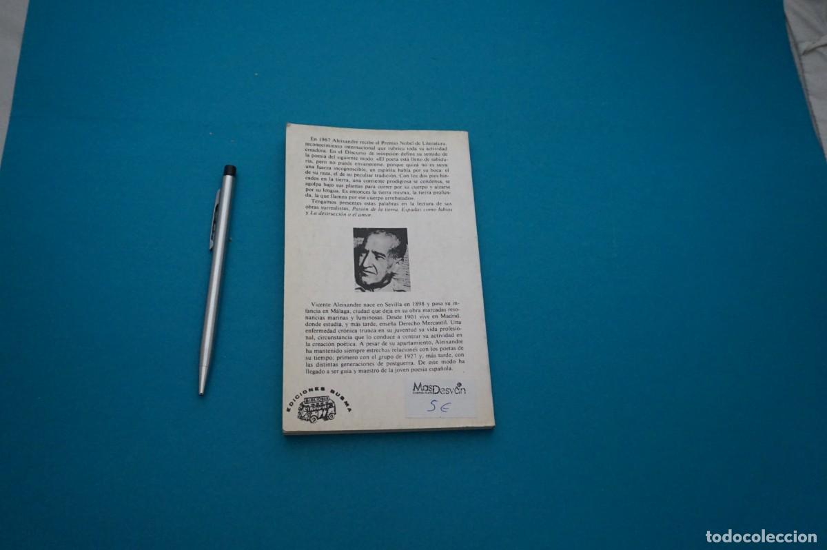 Libros: AMF-33A/ LA DESTRUCCION O EL AMOR - VICENTE ALEIXANDRE - Foto 4