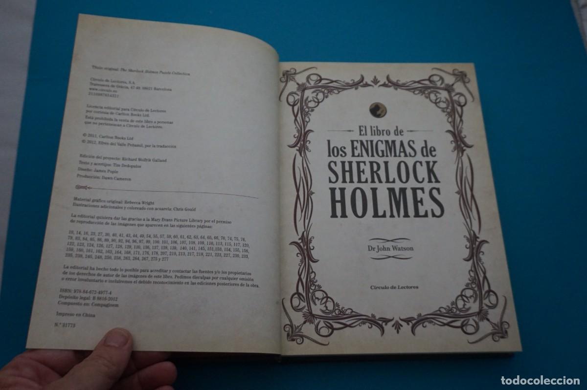 Libros: AMF-33B/ EL LIBRO DE LOS ENIGMAS DE SHERLOCK HOLMES / CIRCULO DE LECTORES - Foto 2