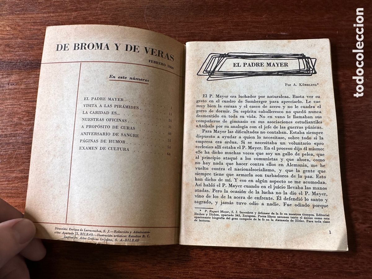 Libros: DE BROMA Y DE VERAS / FEBERERO 1960 - Foto 2