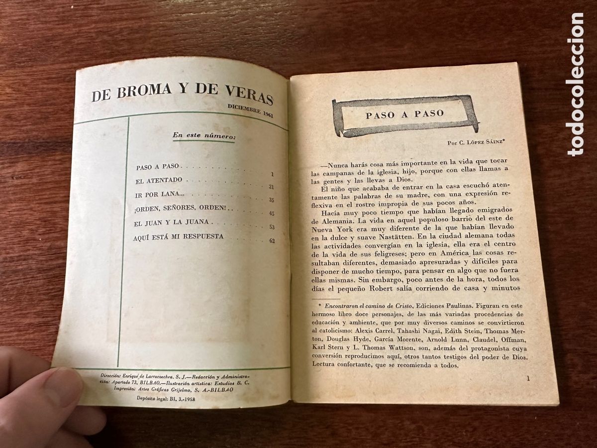 Libros: DE BROMA Y DE VERAS / DICIEMBRE 1961 - Foto 2
