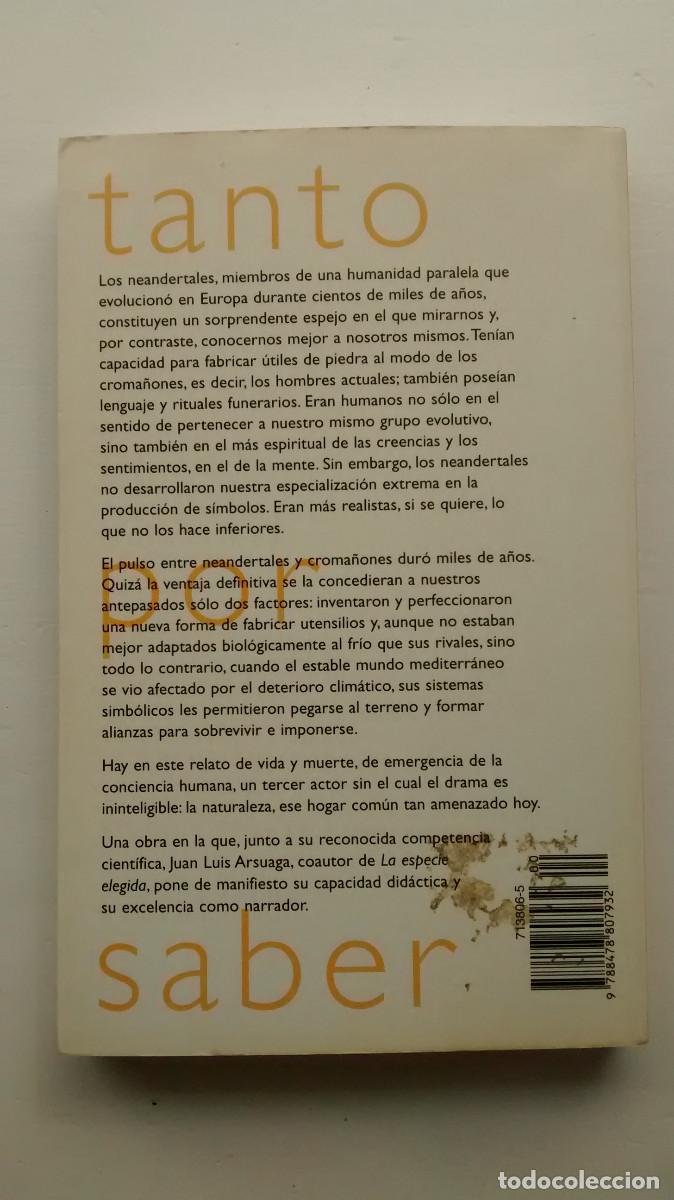 Libros: El collar del neandertal - Juan Luis Arsuaga - Foto 2