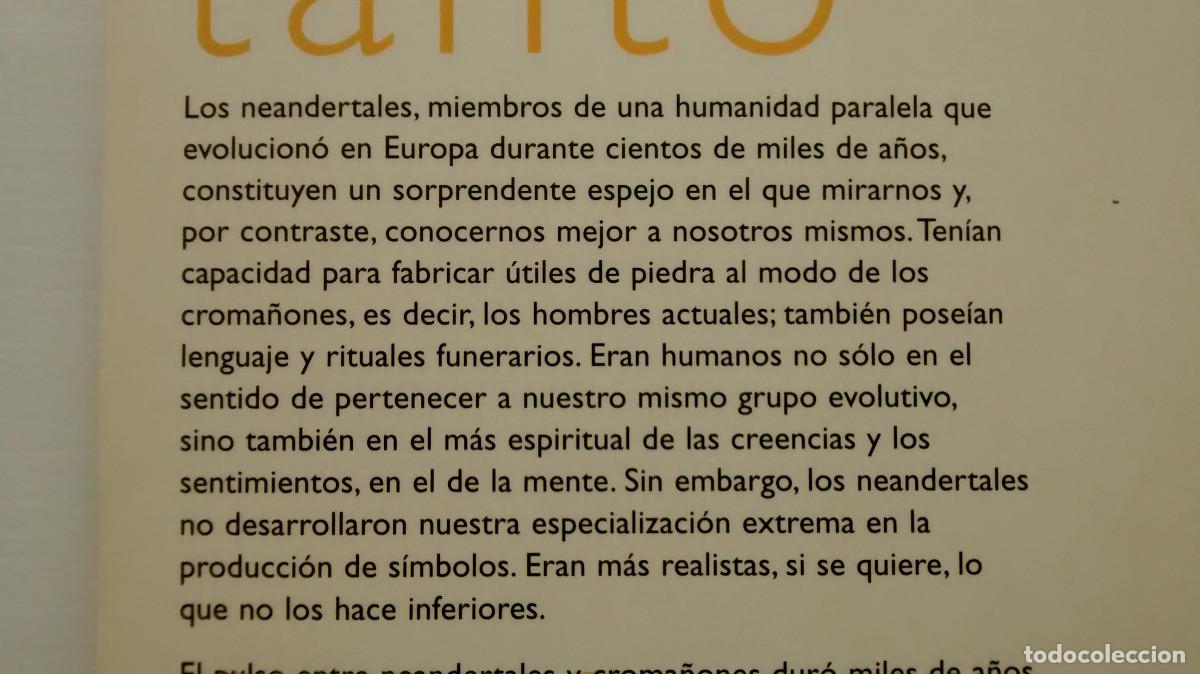 Libros: El collar del neandertal - Juan Luis Arsuaga - Foto 3