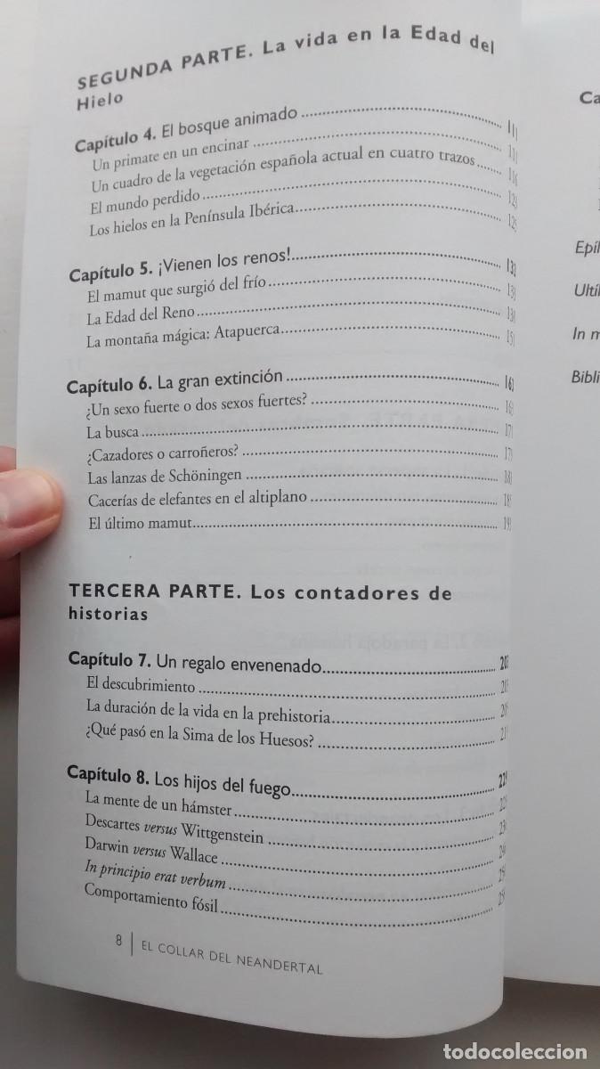 Libros: El collar del neandertal - Juan Luis Arsuaga - Foto 12