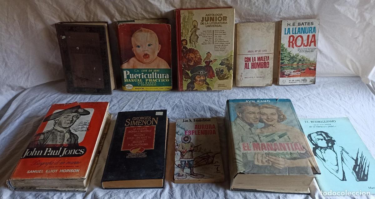 Libros: Lote 10 viejos libros en espa&ntilde;ol - Foto 1