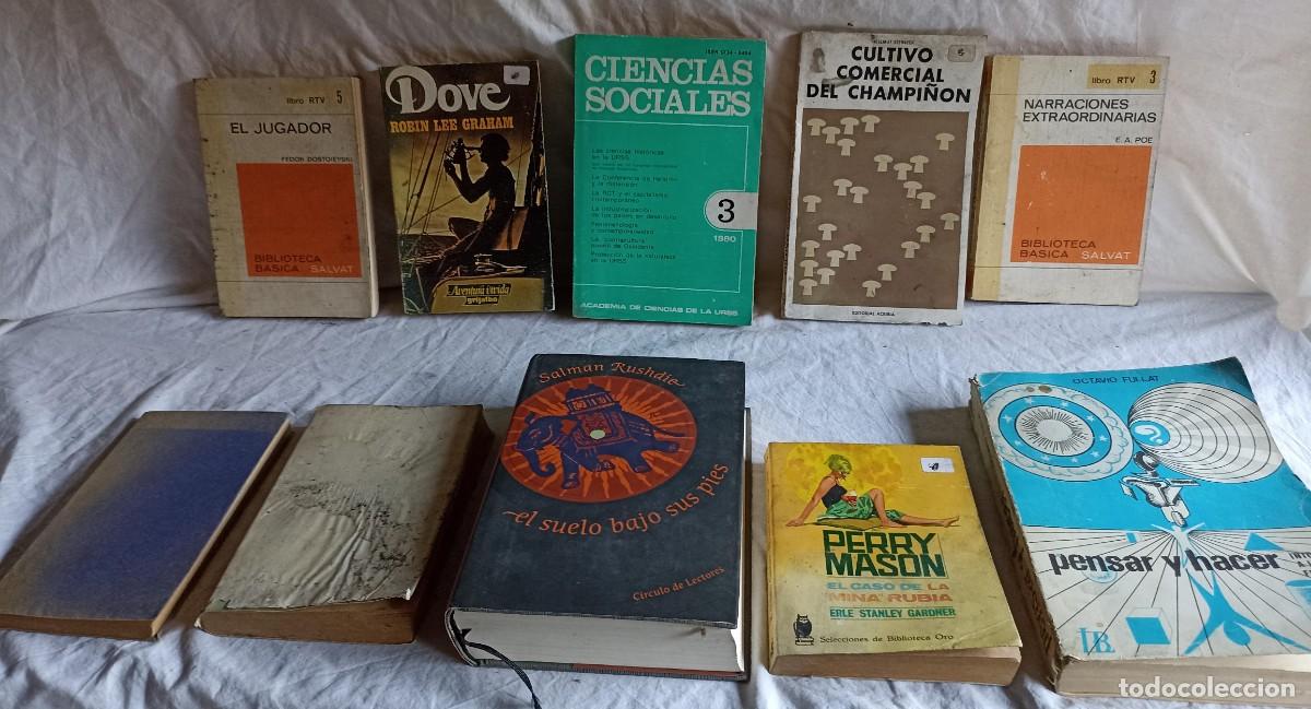 Libros: Lote 10 viejos libros en espa&ntilde;ol - Foto 1