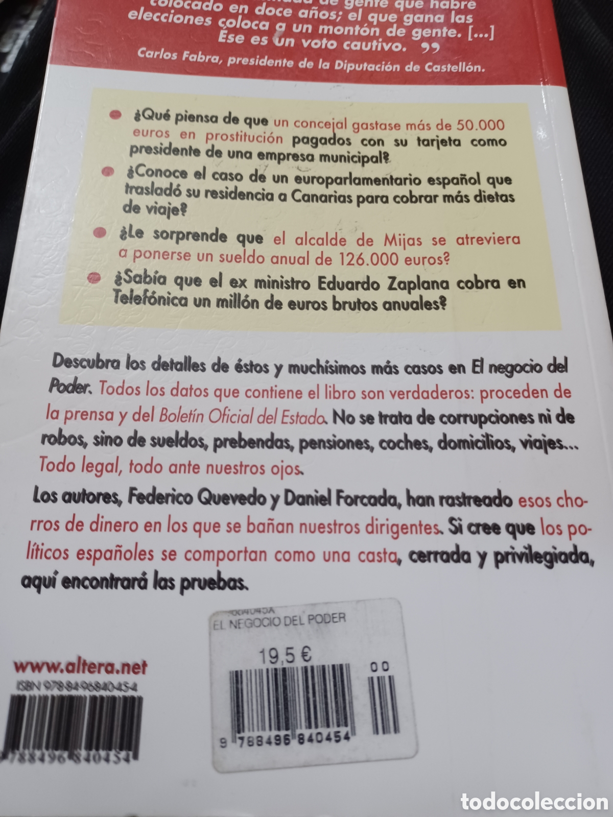 Libros: Barybook 303. El negocio del poder Federico Quevedo Daniel Forcada - Foto 2