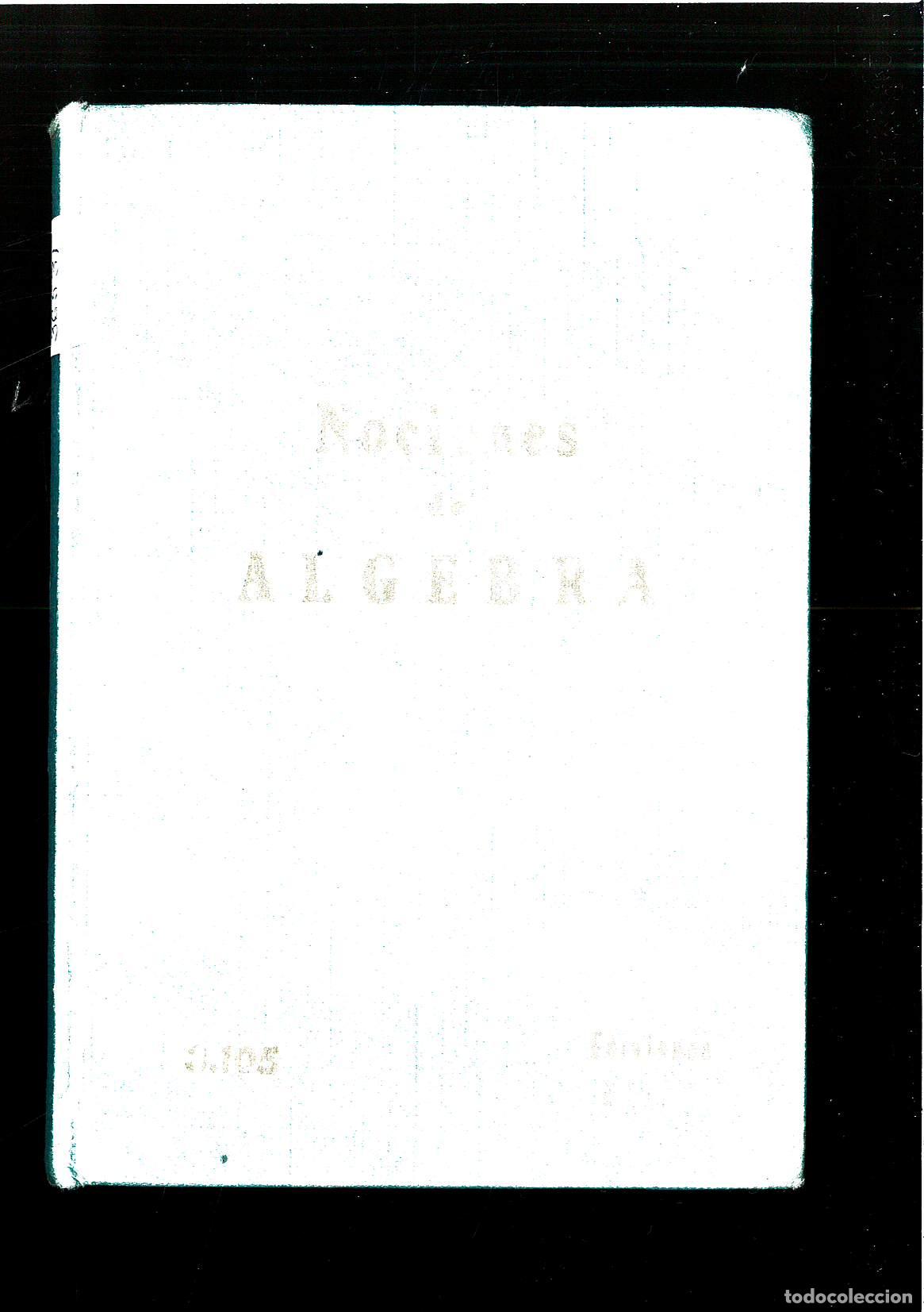 Libros: NOCIONES DE &Aacute;LGEBRA - Foto 1