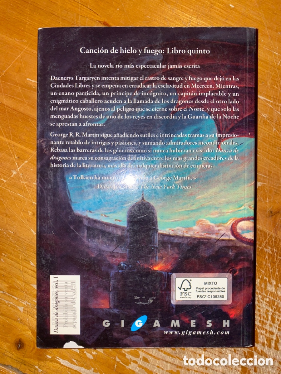 cancion de hielo y fuego 5 - danza de dragones (3 vols. ). George R. R.  Martin.