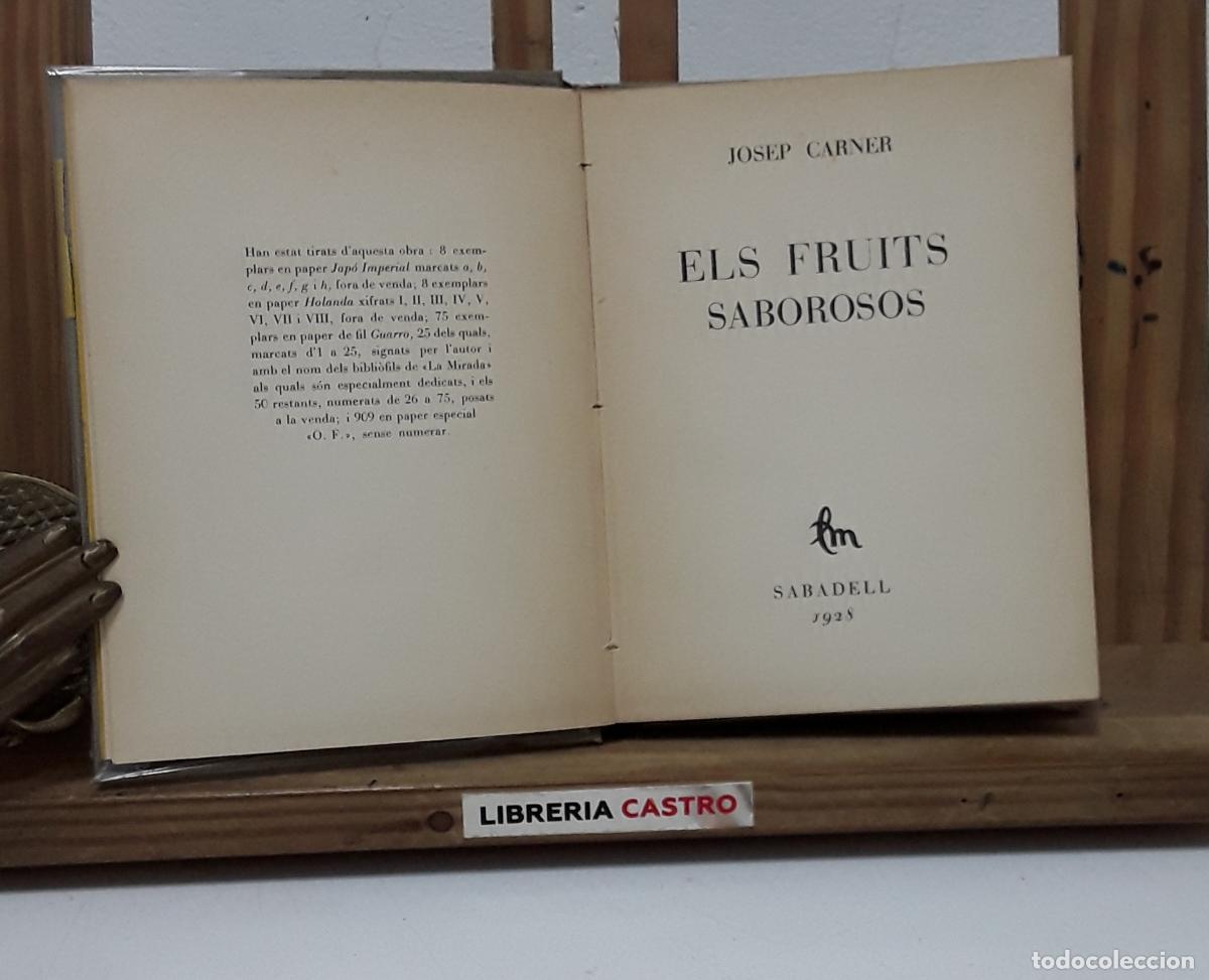 Libros: Els fruits saborosos - Josep Carner. - Foto 2