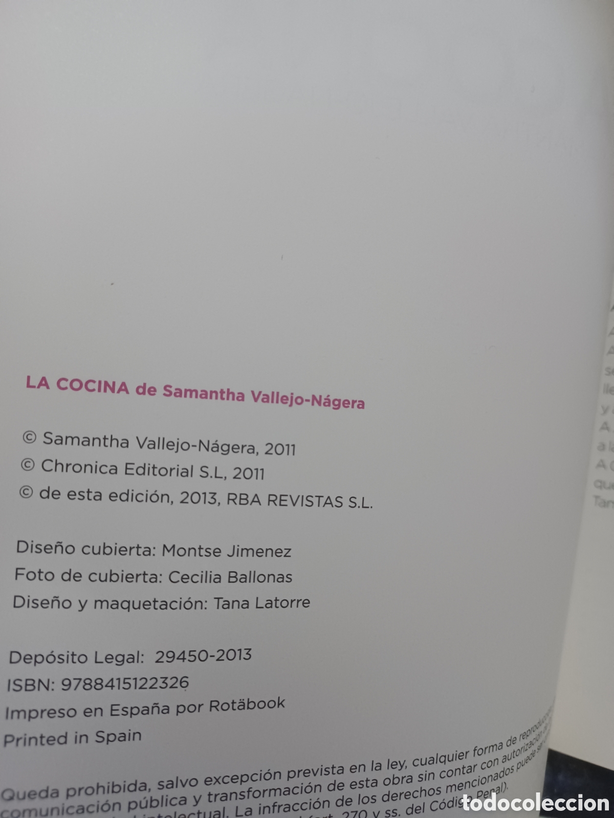 Libros: Barybook 307 A A. . La cocina de Samantha Vallejo - Foto 3