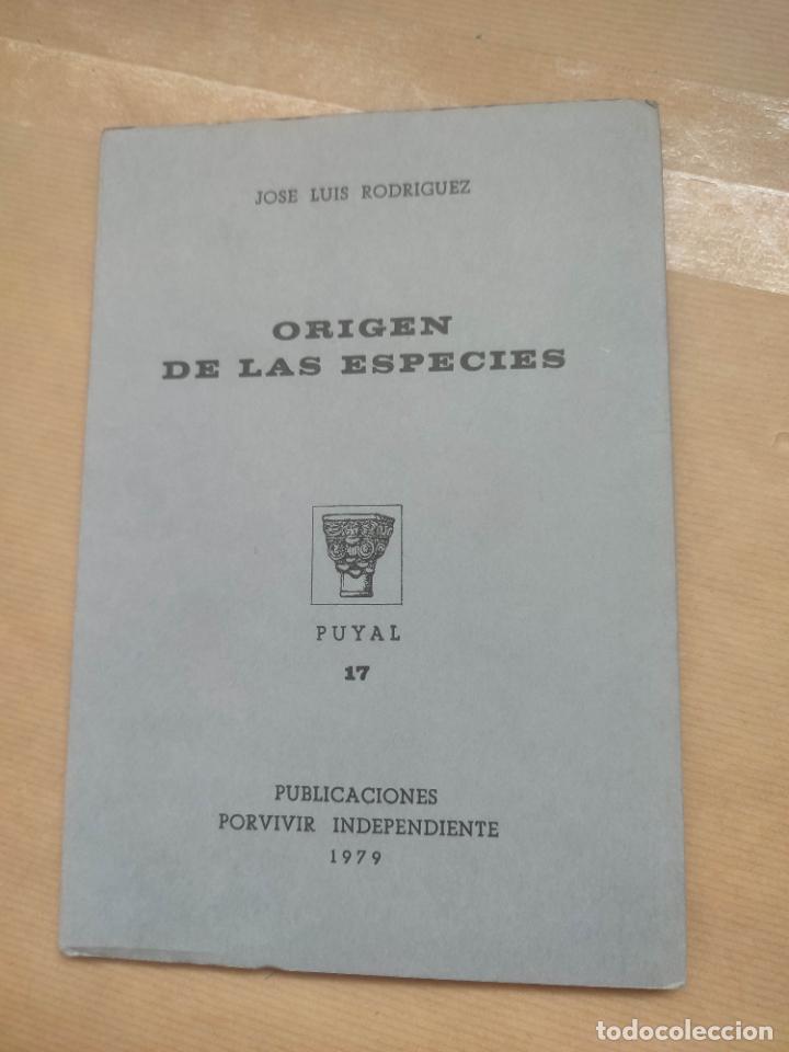 Libros: Origen de las especies - Jos&eacute; Luis Ror&iacute;guez - Foto 1