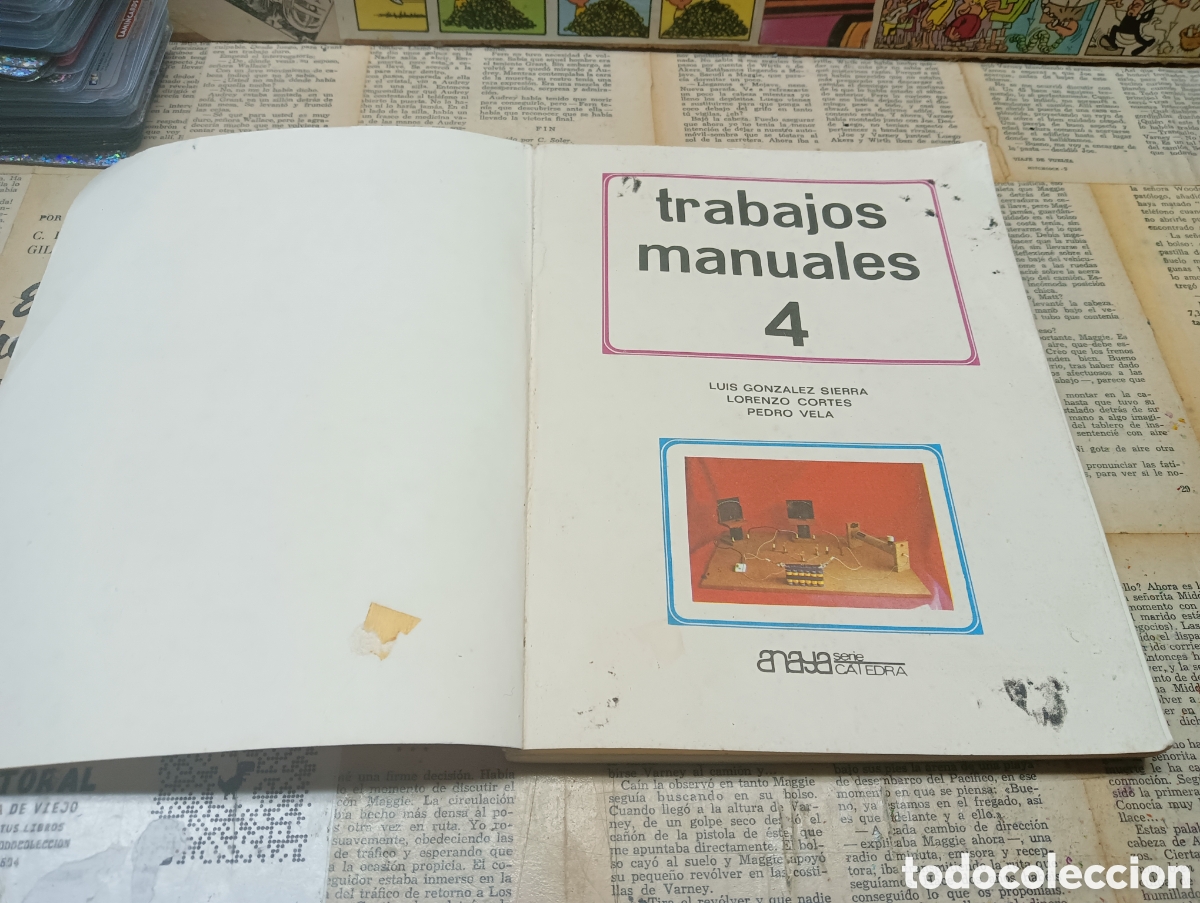 Libros: Trabajos manuales 4 . Anaya serie c&aacute;tedra. - Foto 2