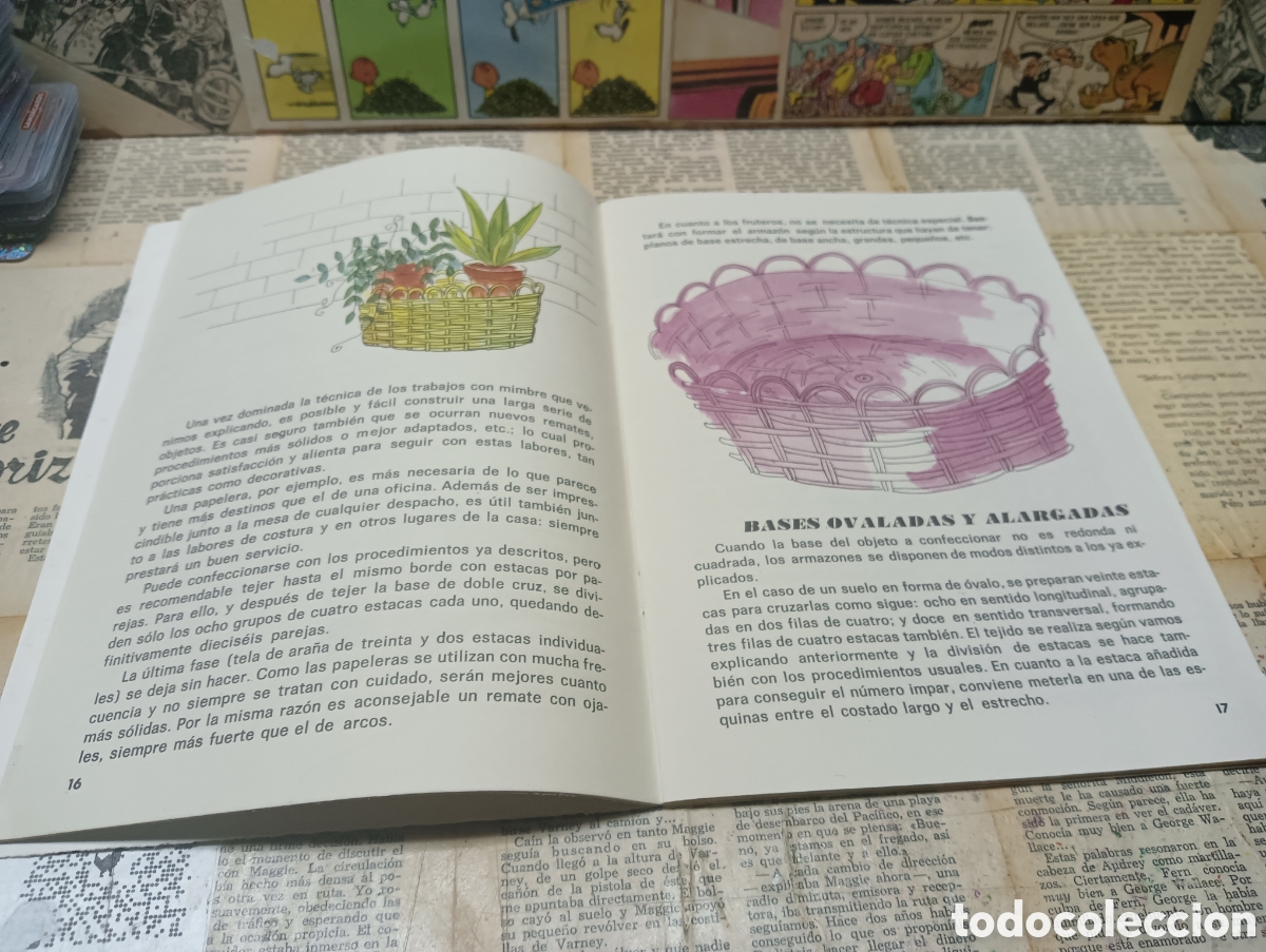 Libros: Trabajos con minbre rafia. ( Santillana) - Foto 3
