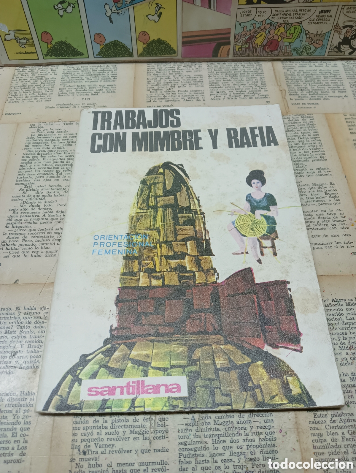 Libros: Trabajos con minbre rafia. ( Santillana) - Foto 1