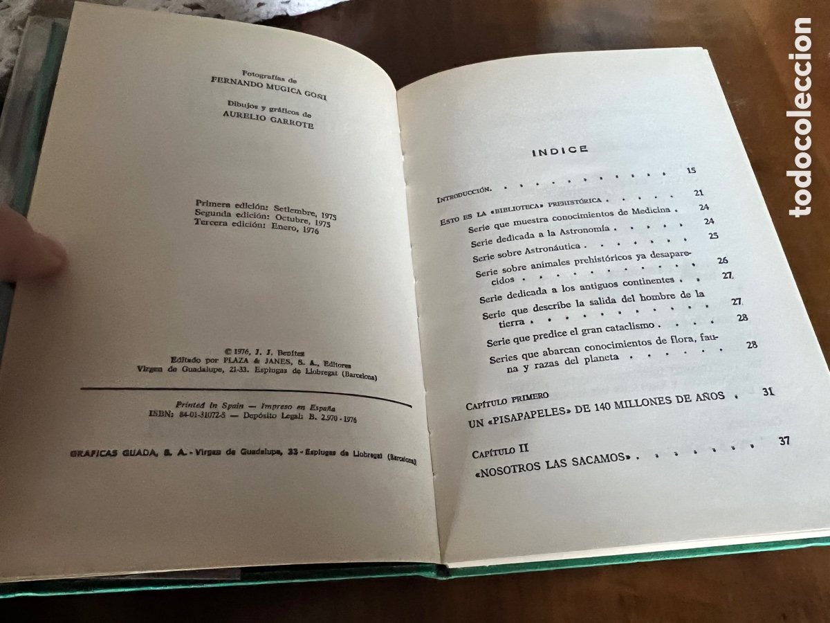 Libros: EXISTI&Oacute; OTRA HUMANIDAD. J. J. BEN&Iacute;TEZ. - Foto 2