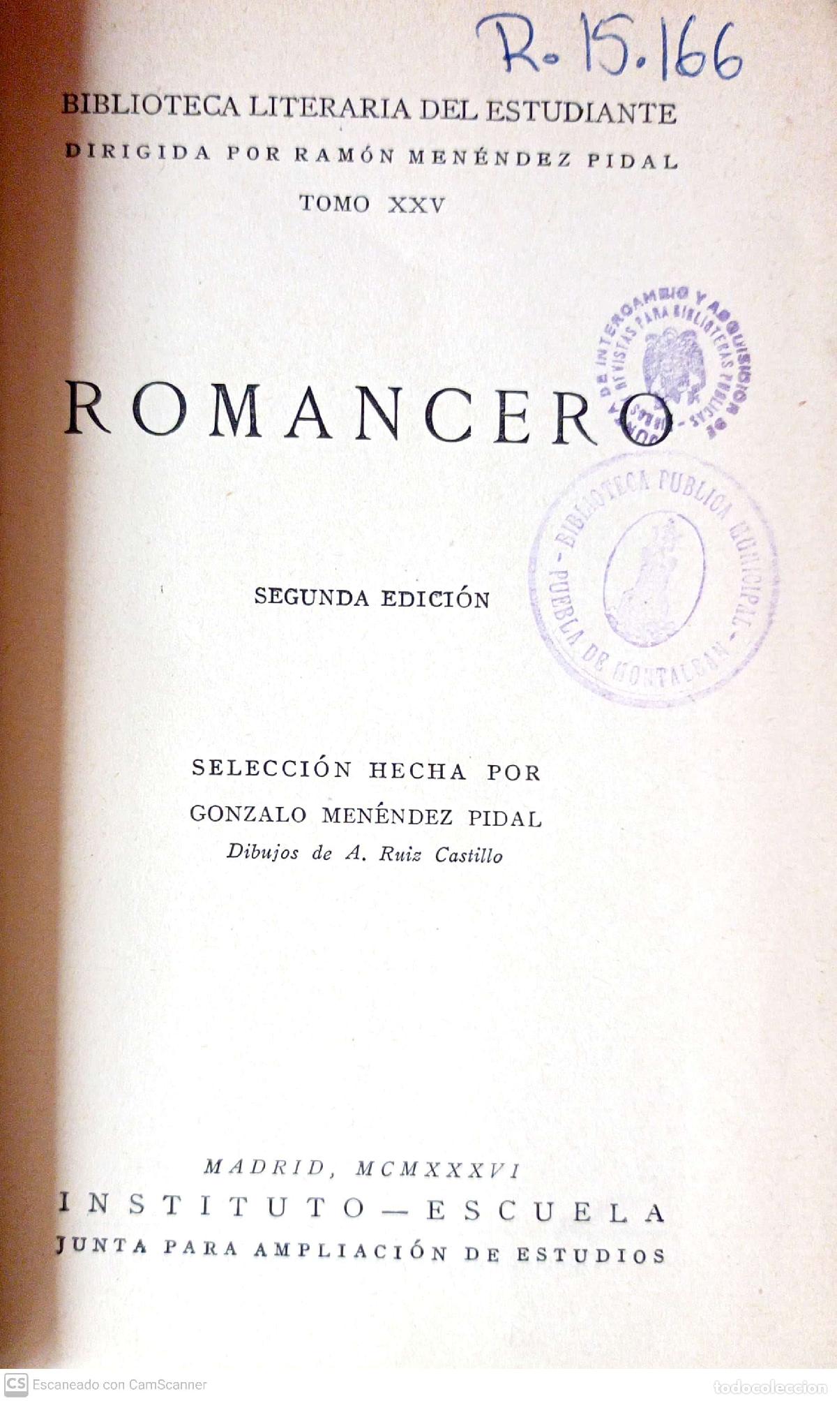Libros: Romancero - Foto 1