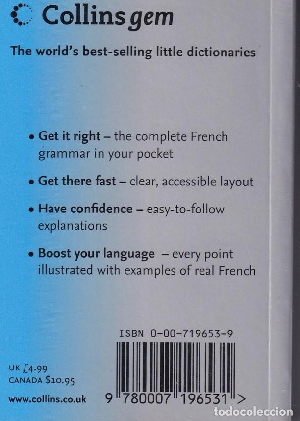 Libros: Collins french grammar / En ingl&eacute;s - Foto 2