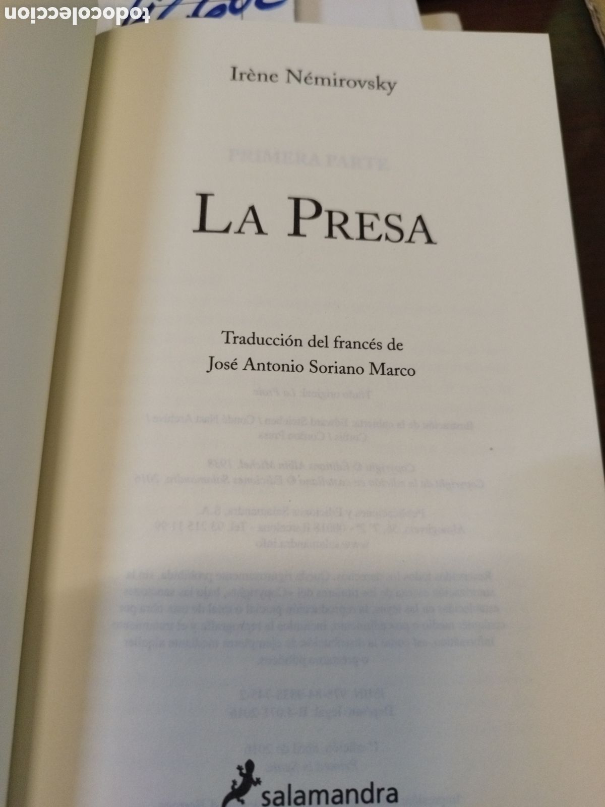 Libros: LA PRESA. 1&ordf; Edici&oacute;n - NEMIROVSKY,Ir&eacute;ne - Foto 4