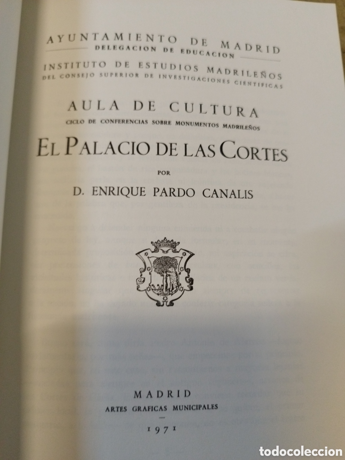 Libros: EL PALACIO DE LAS CORTES - PARDO CANALIS,Enrique - Foto 3